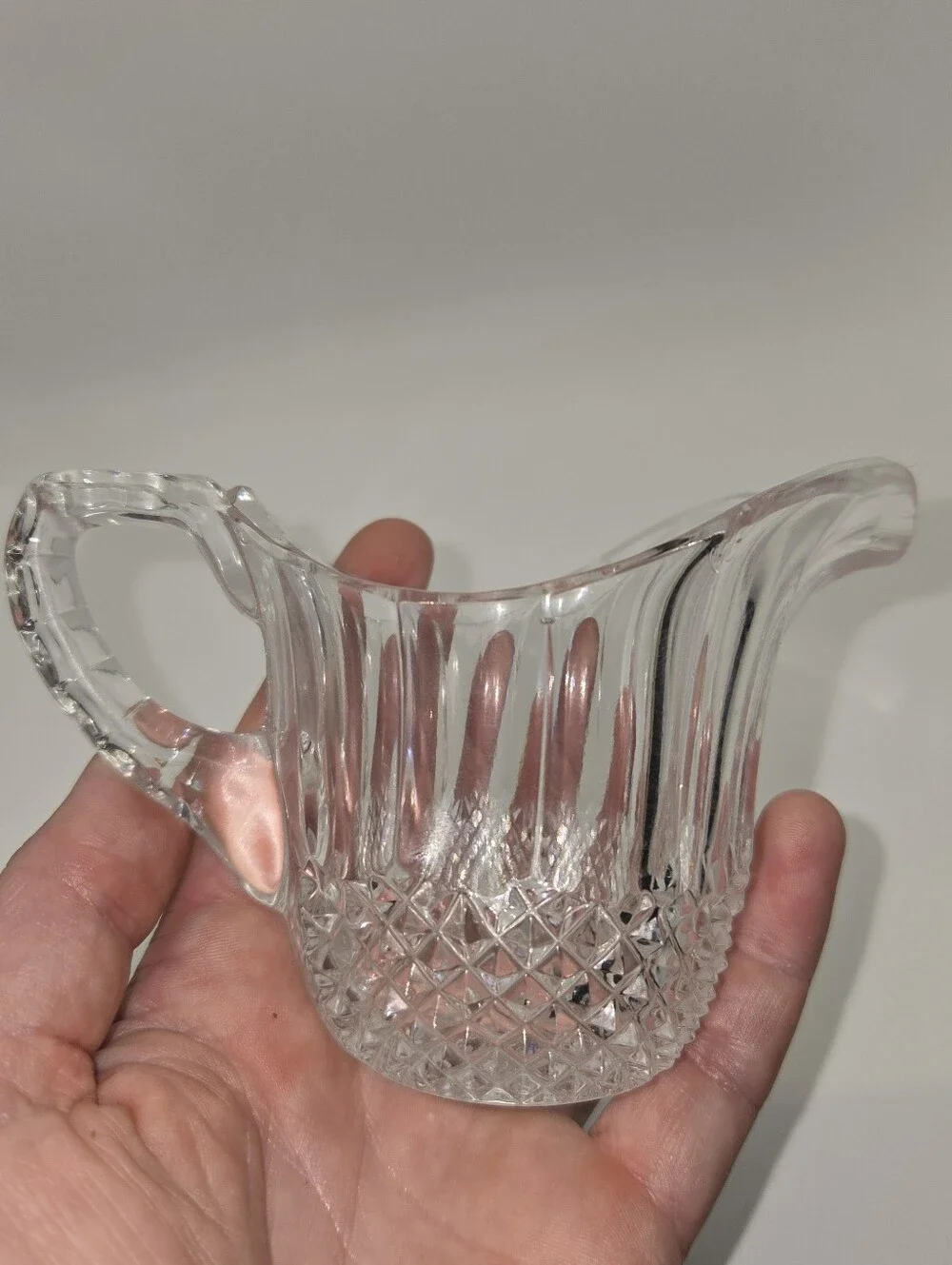 Vintage Glass Creamer Germany Small Chip